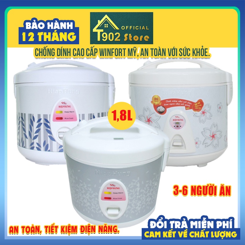 Nồi Cơm Điện 1.8 Lít Hiệp Hưng Việt Nam Cao Cấp, Bảo Hành Chính Hãng