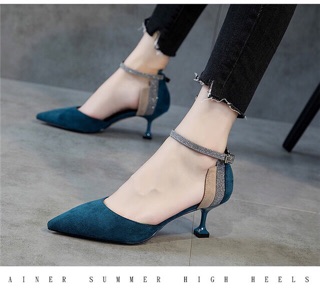 Order Giầy cao gót da lộn 5cm sz34-40