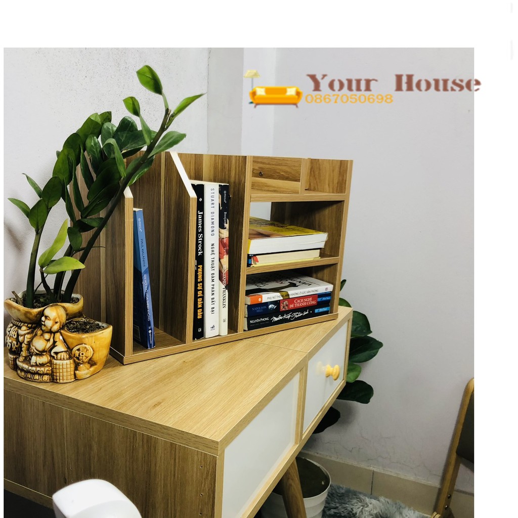 Kệ Sách Để Bàn, Kệ Hồ Sơ Để Bàn Gỗ MDF - YOUR HOUSE