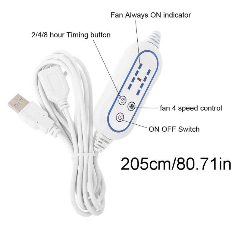 Quạt Trần USB 4 Tốc Độ DC 5V Tốc Độ Tiện Lợi Khi Đi Du Lịch
