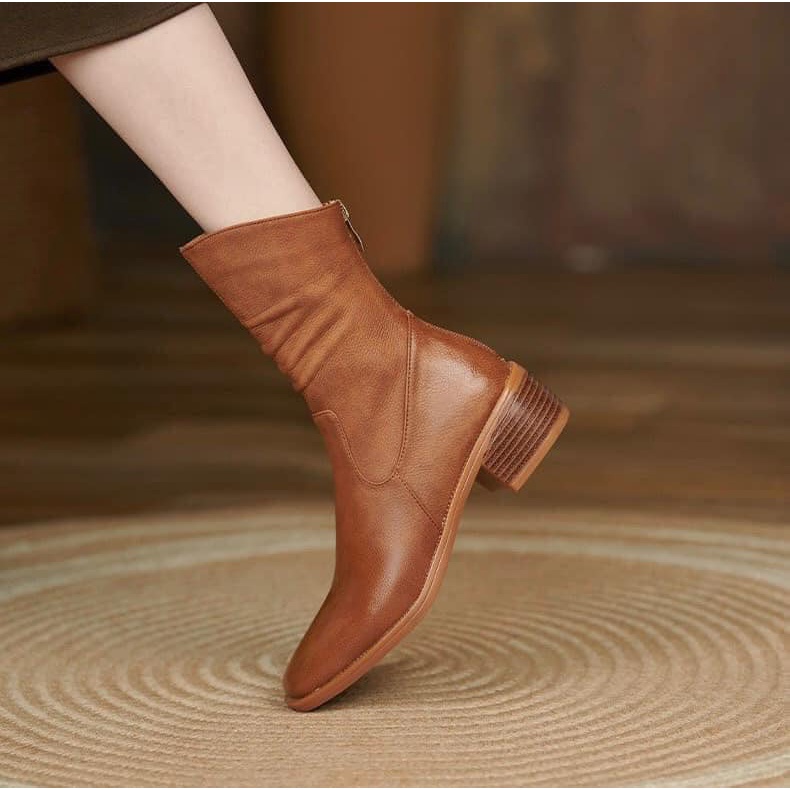 Boot nữ nâu 03.2411