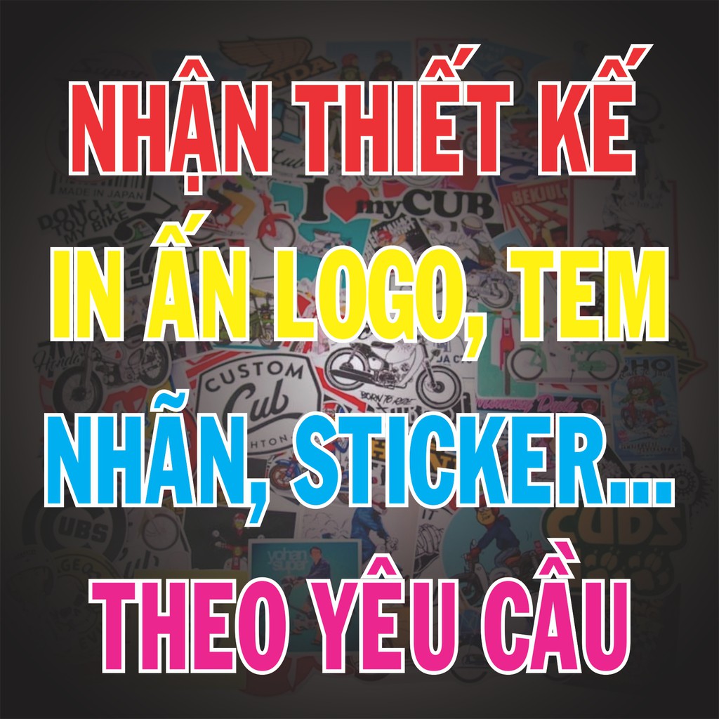 Sticker facebook Betakkuma decal Shin Lung không thấm nước, dán nón bảo hiểm, laptop, điện thoại, Vali, xe...
