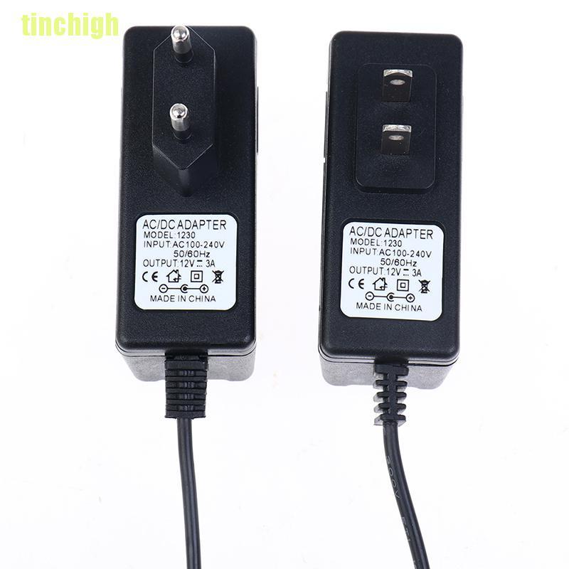 Nguồn Cấp Điện Dc 12v 3a Ac 100-240v Uk / Us / Eu Chất Lượng Cao