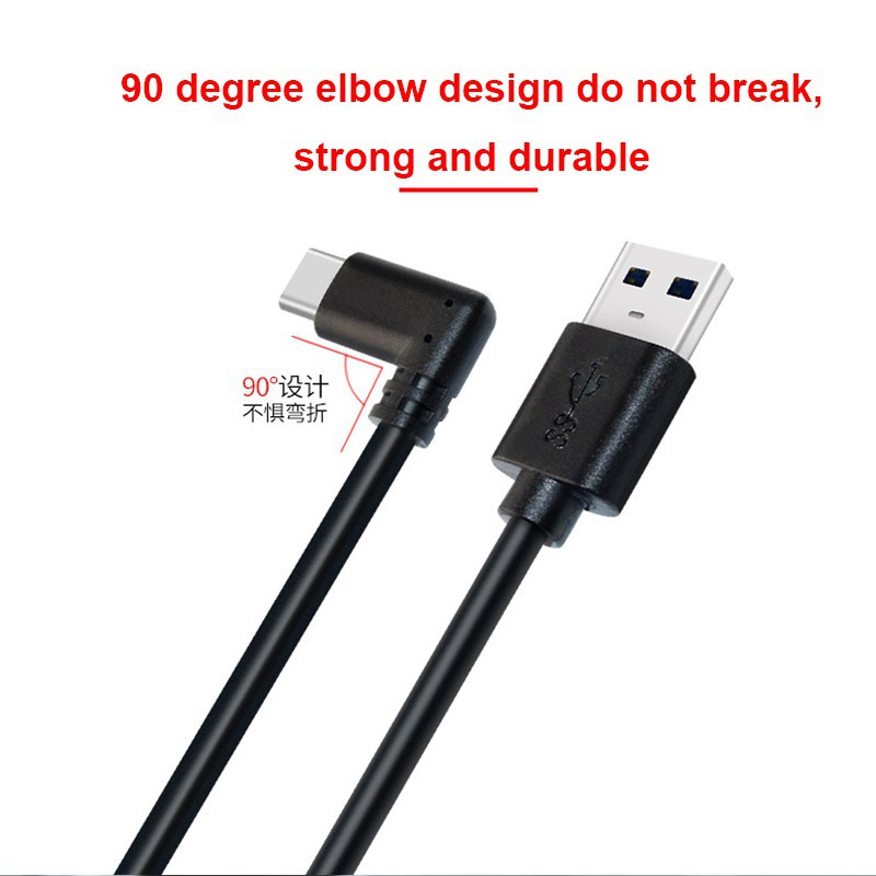Cáp Sạc Dài 5m Cho Kính Thực Tế Ảo Oculus Quest 2 Vr Usb 3.1 &amp; C