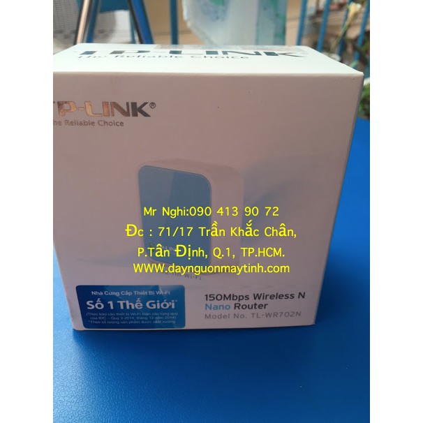 Thiết Bị Phát Sóng Wifi TP-Link TL-WR702N hàng chính hãng