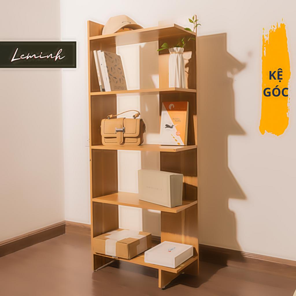 Kệ sách 5 tầng LEMINH DECOR, kệ gỗ đa năng tiện dụng
