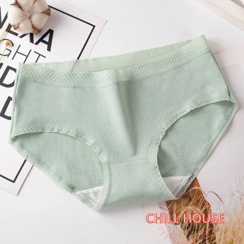 Quần lót cotton lì đáy kháng khuẩn KIMCHIBIKINI chip nữ trơn siêu đẹp mềm mại thoáng mát QL179