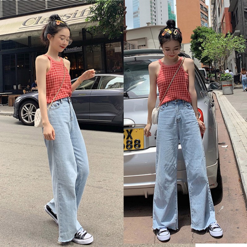 Áo Nữ Không Tay Kẻ Sọc Vuông Thời Trang Hàn Quốc | BigBuy360 - bigbuy360.vn