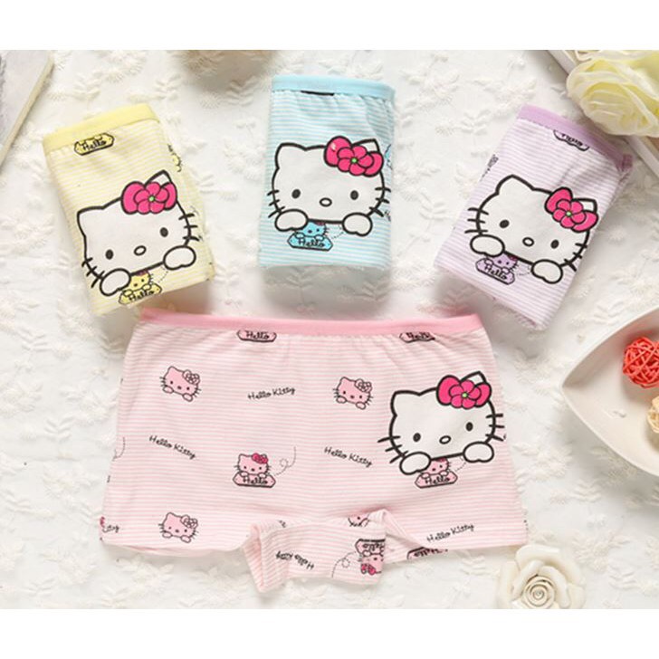 Set 10 quần chip đùi bé gái hoạ tiết hello kitty LD11 đáng yêu