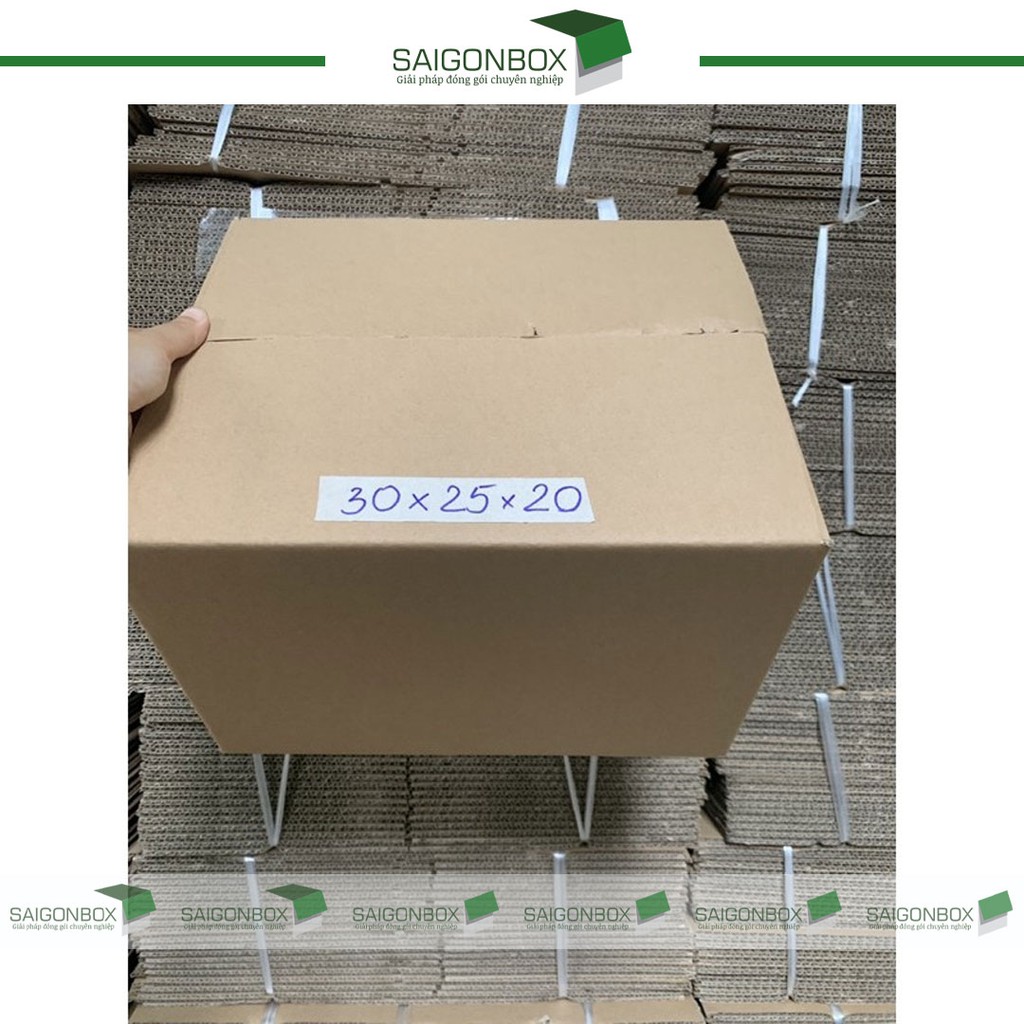 Combo 10 thùng hộp carton size 30x25x20 cm để đóng gói hàng hóa