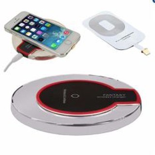 Sạc không dây thông minh chuẩn Qi + Tặng chip sạc dành cho iPhone