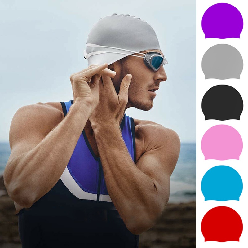 Mũ Bơi Silicone Chống Thấm Nước Thông Dụng Cho Người Lớn Và Trẻ Em | BigBuy360 - bigbuy360.vn