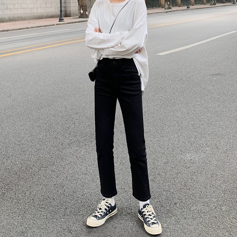 Quần Jean Dài Lưng Cao Ống Suông Thời Trang Cá Tính 32840 | BigBuy360 - bigbuy360.vn