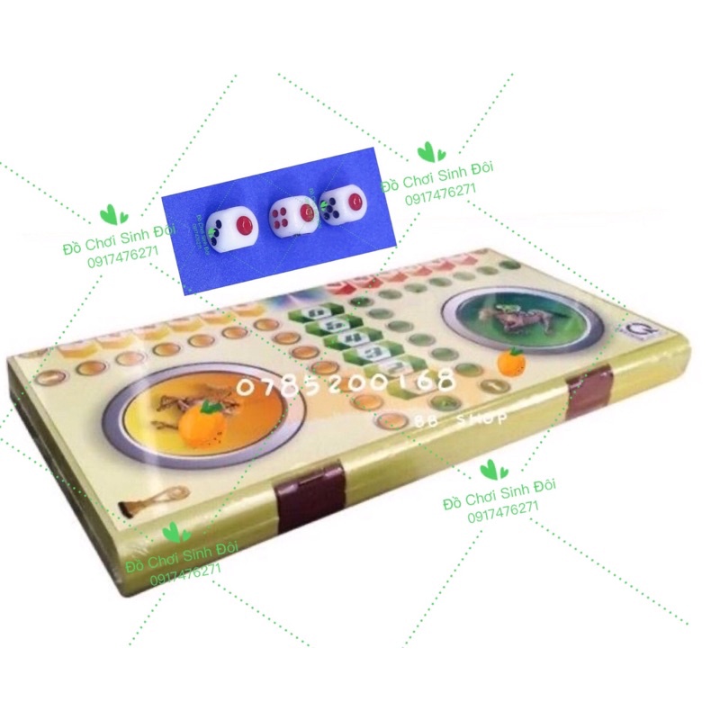 Cờ cá ngựa - bàn lớn và 3 viên xí ngầu 11 ly