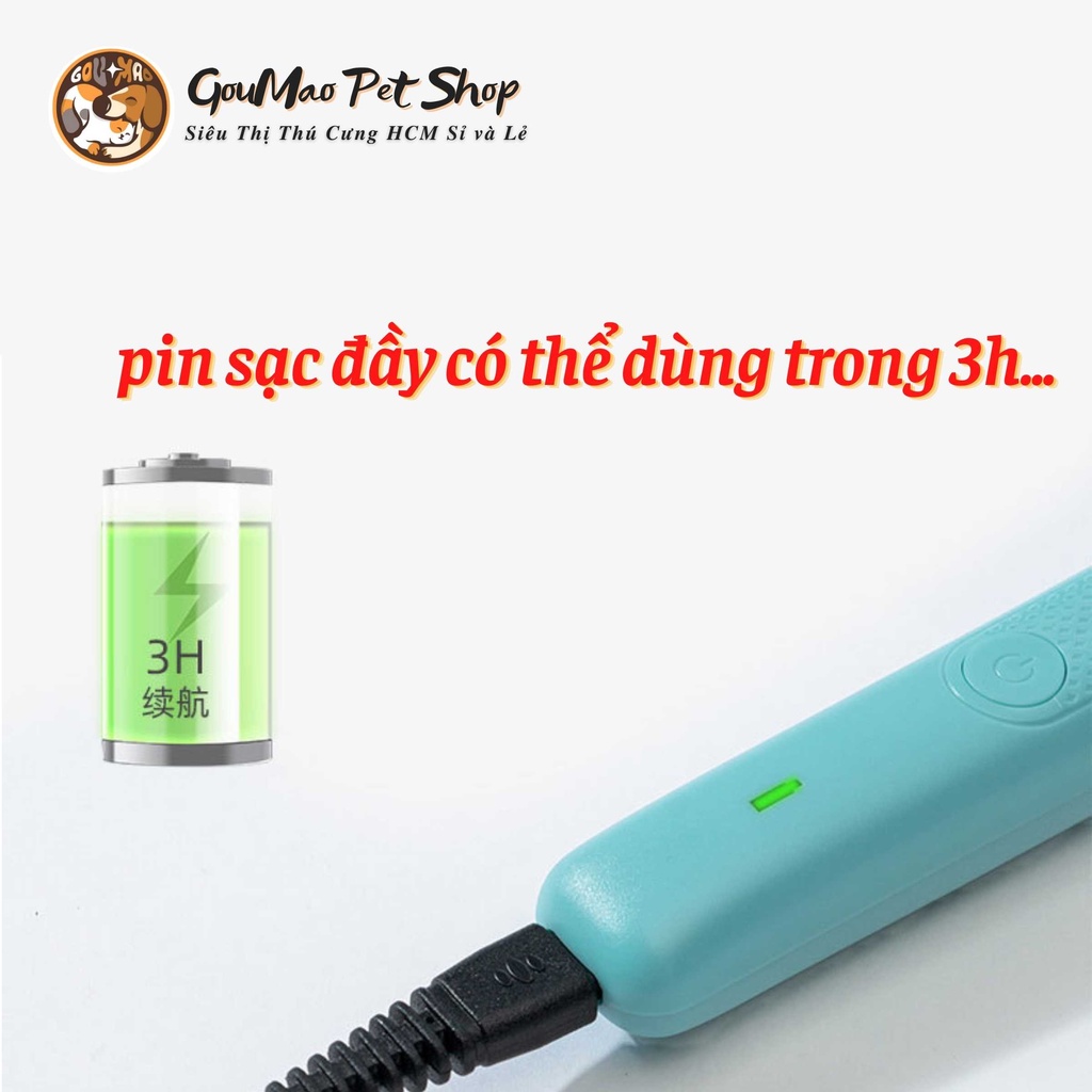 Tông đơ cạo bàn + mài móng 2 trong 1 dành cho chó mèo - Goumao pet