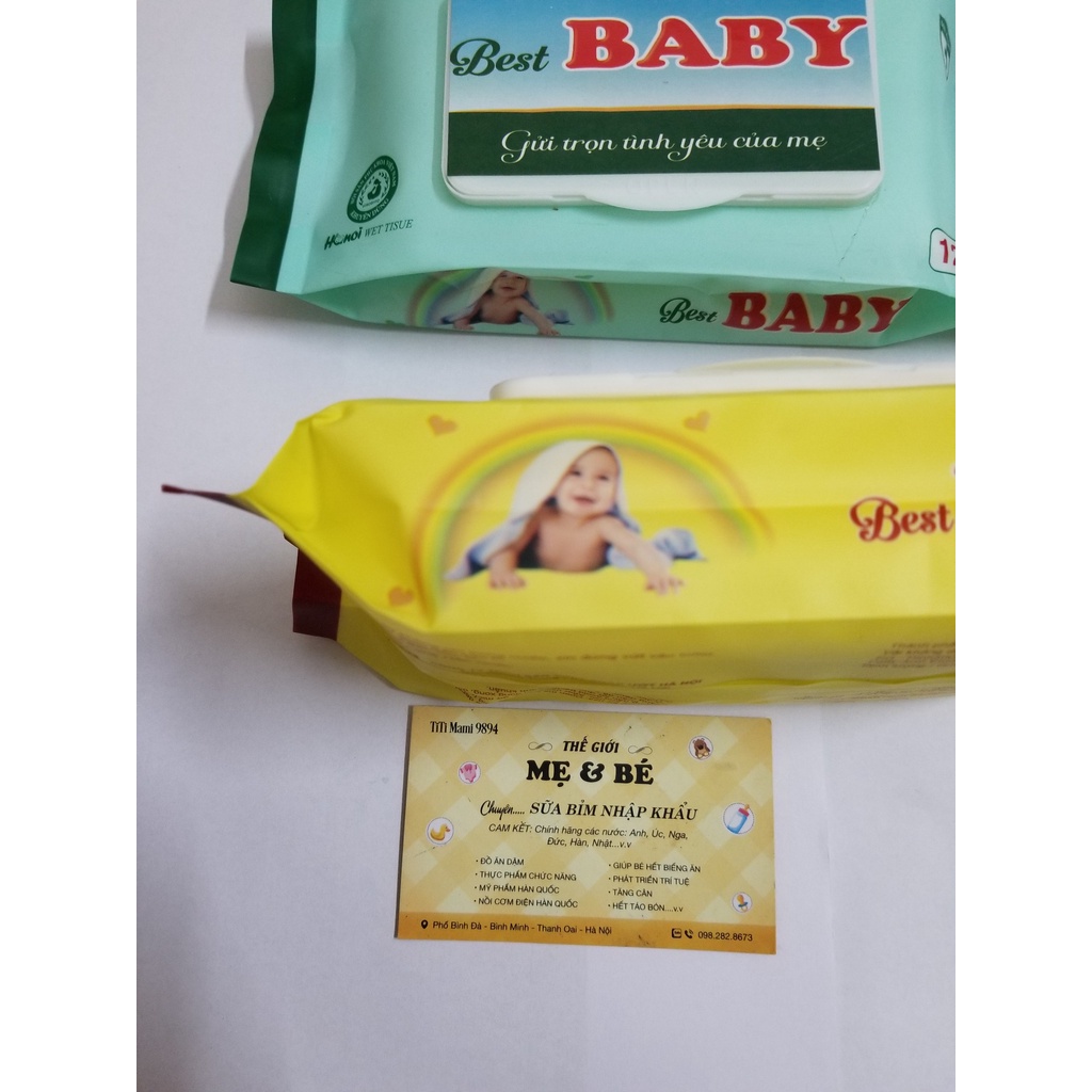 Khăn ướt BABY 120 Tờ khăn ướt cho bé Cao cấp Mềm Mịn  An Toàn Cho Bé Shop Bé TiTi