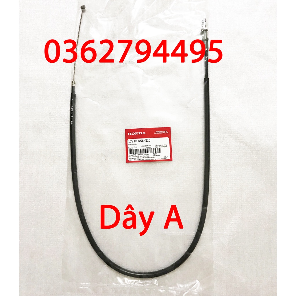 Bộ Dây ga A và B Winner v1/Winner X/Winner V3 Zin chính hãng Honda