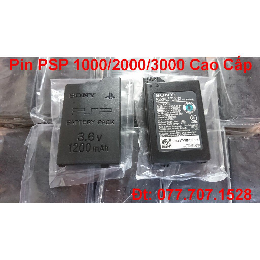 Pin cho PSP 1000 2000 3000 Cao Cấp