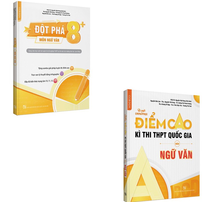 Sách - Combo Đột phá 8+ - Chinh phục điểm cao thi THPT Quốc gia môn Ngữ văn