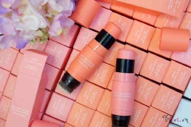 01 cây son má hồng 2in1 kèm cọ