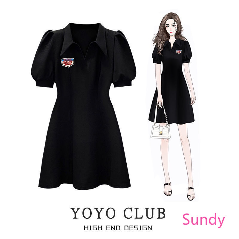 Đầm Polo Plus Size Tay Phồng Thời Trang Mùa Hè Cho Nữ