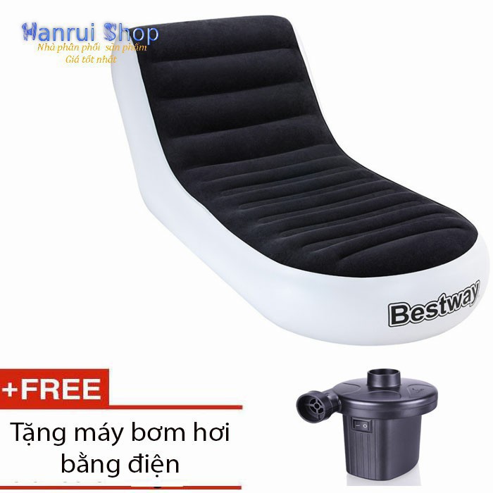 Ghế hơi Bestway sofa chất liệu (165x84x79)cm tặng bơm hơi điện