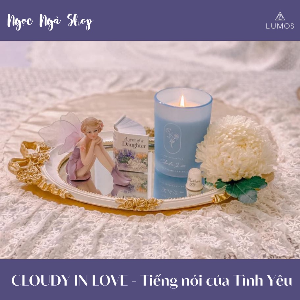 Nến Thơm Cao Cấp Lumos Clound In Love - Nến trang trí - Đạt tiêu chuẩn Quốc Tế - NT16 - Ngọc Ngà Shop