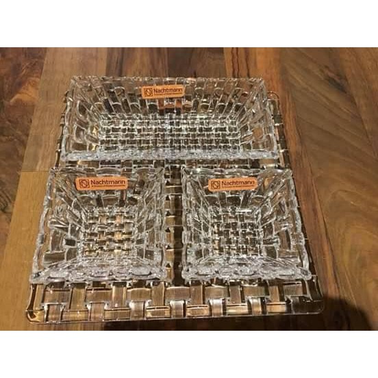 Set 4 món Pha Lê Nachtmann đựng đồ mứt kẹo, ô mai