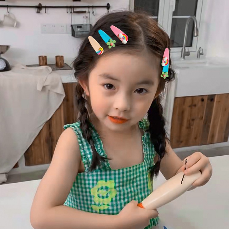 Kẹp Tóc Hoạt Hình Phong Cách Hàn Quốc Xinh Xắn Cho Bé Gái