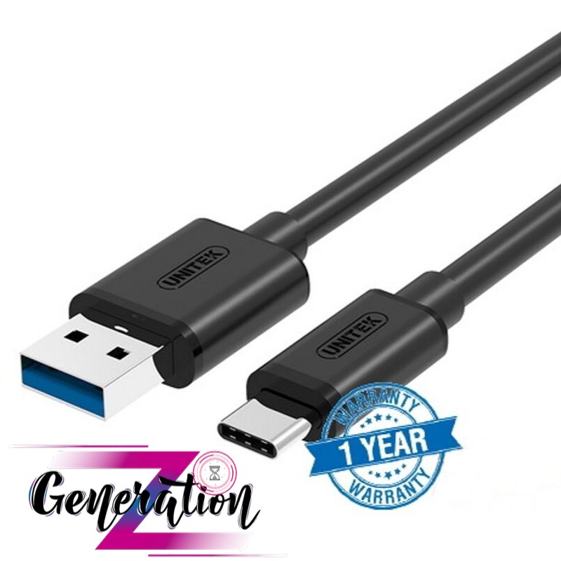 Cáp chuyển Type-C sang USB 3.0 Unitek (Y-C 474BK) - Hàng chính hãng