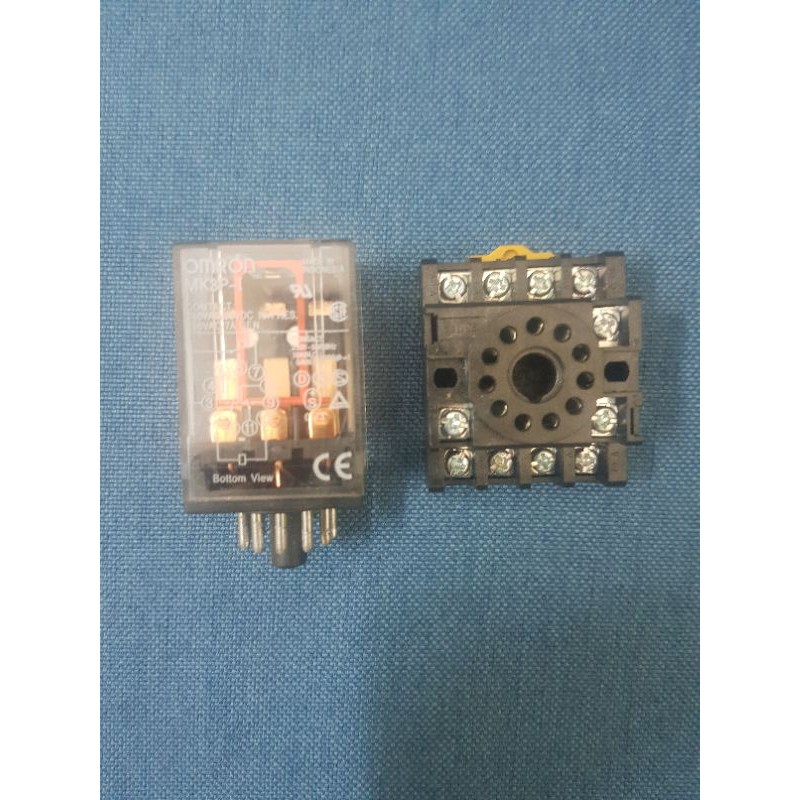 Rơle , Relay trung gian Omron 11 chân tròn 10A 12V - 24V - 110V -220V MK3P-I