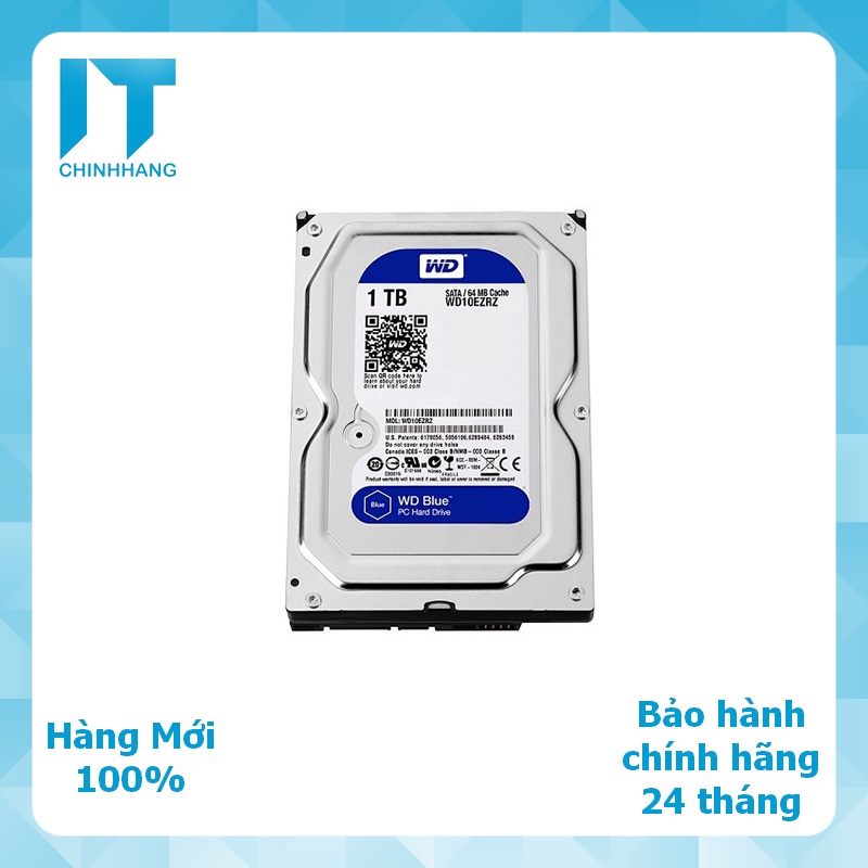 Ổ Cứng Gắng Trong HDD WD 1Tb SATA 3 BLUE (WE10EZEX) - Hàng Chính Hãng