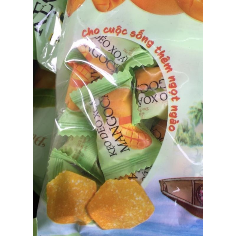 [ Dẻo ngon ] Combo 500g kẹo dẻo soài đức hạnh ăn vặt mềm ngon đã nghiền