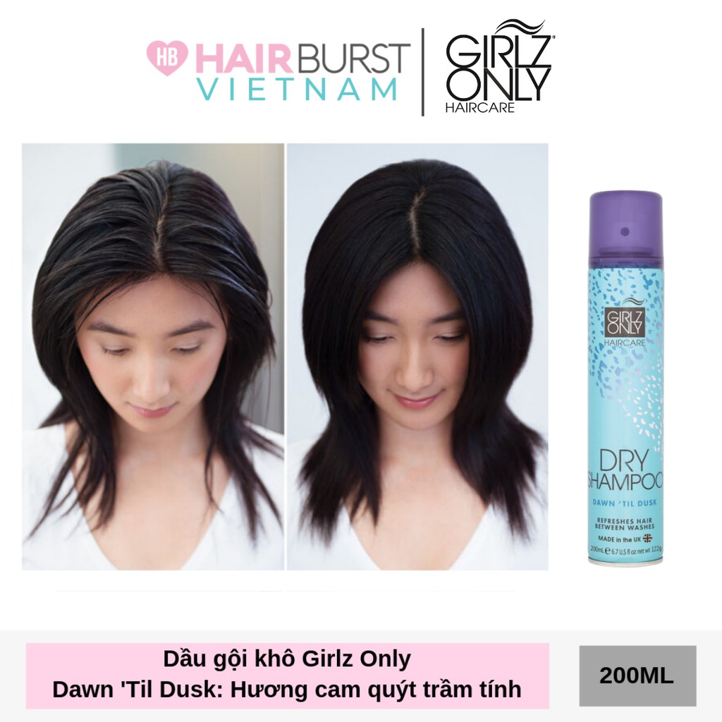 [Mã FMCGMALL - 8% đơn 250K] [HB GIFT] Dầu Gội Khô Girlz Only Dawn 'Til Dusk 200ml