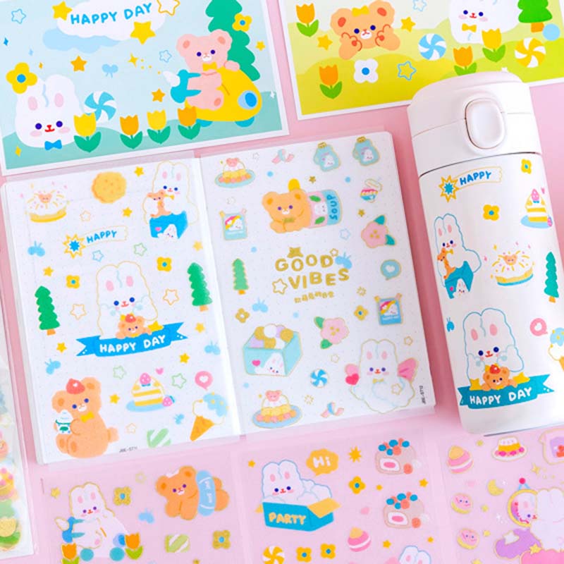 Miếng Dán Trang Trí Nhật Ký DIY Hình Túi Tote Dễ Thương