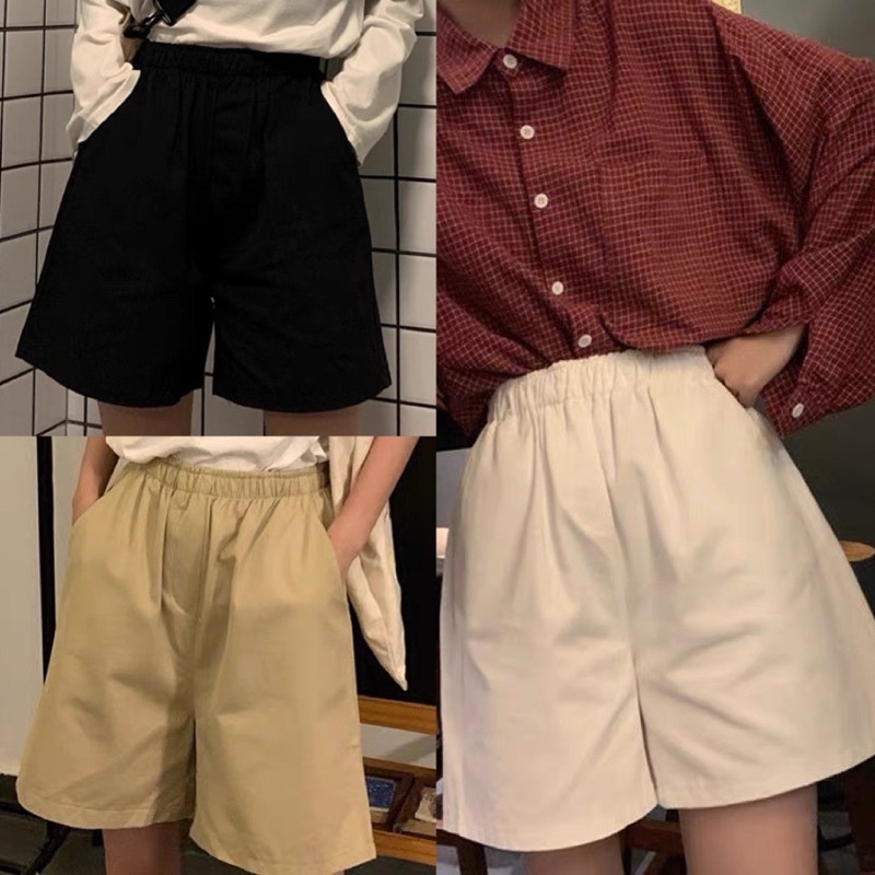 Quần shorts unisex vải kaki dày đẹp