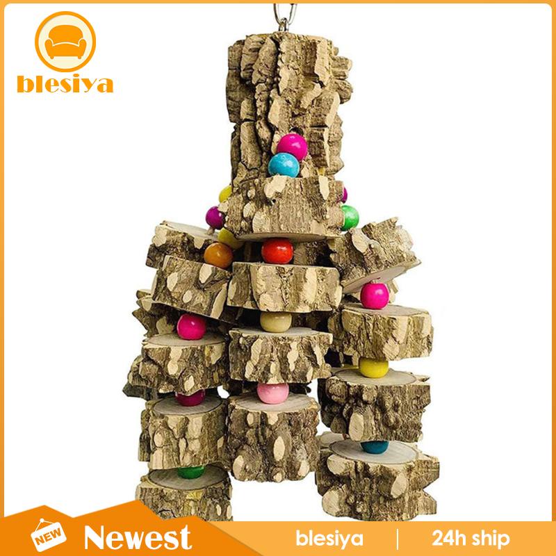 Đồ chơi gặm bằng gỗ tự nhiên cỡ lớn cho vẹt