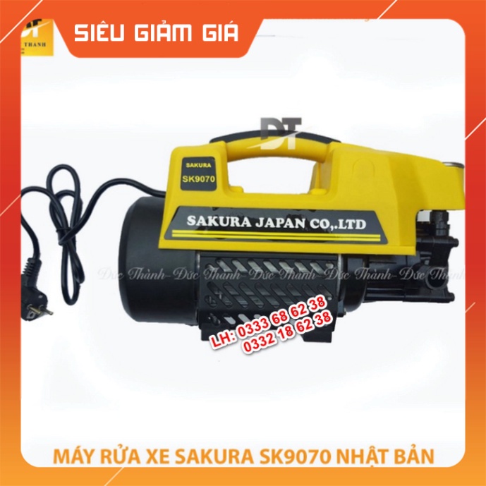 Cam kết Chính hãng Máy rửa xe SAKURA japan. Công suất 3500W.