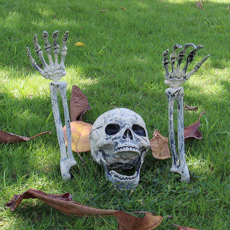 Halloween Horror Buried Alive Skeleton Skull Garden Yard Lawn