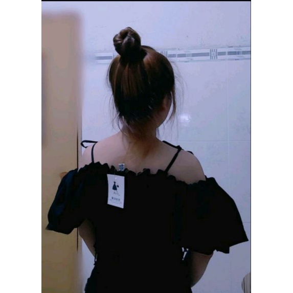 Áo croptop nữ tay phồng dây thắt vai, lưng chun xinh xắn Mã N4233 | WebRaoVat - webraovat.net.vn