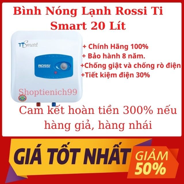 Bình Nước Nóng Rossi 15 - 20 - 30 Lít Tráng Men Chống Giật Xuất Xứ Chính Hãng Giá Rẻ Siêu Bền Phù Hợp Mọi Công Trình.