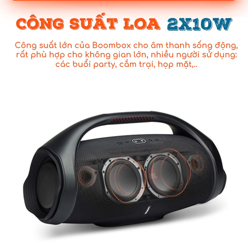 Loa bluetooth Boombox PedoZ, âm thanh lớn sống động, nghe nhạc Balad, EDM, Vinahouse, trữ tình [Bảo hành 6 tháng]