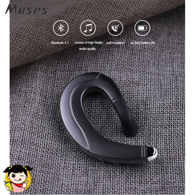 Muse07 Bluetooth 4.1 Bone Conduction Headphones Sports Stereo Wireless Earphone Headset
