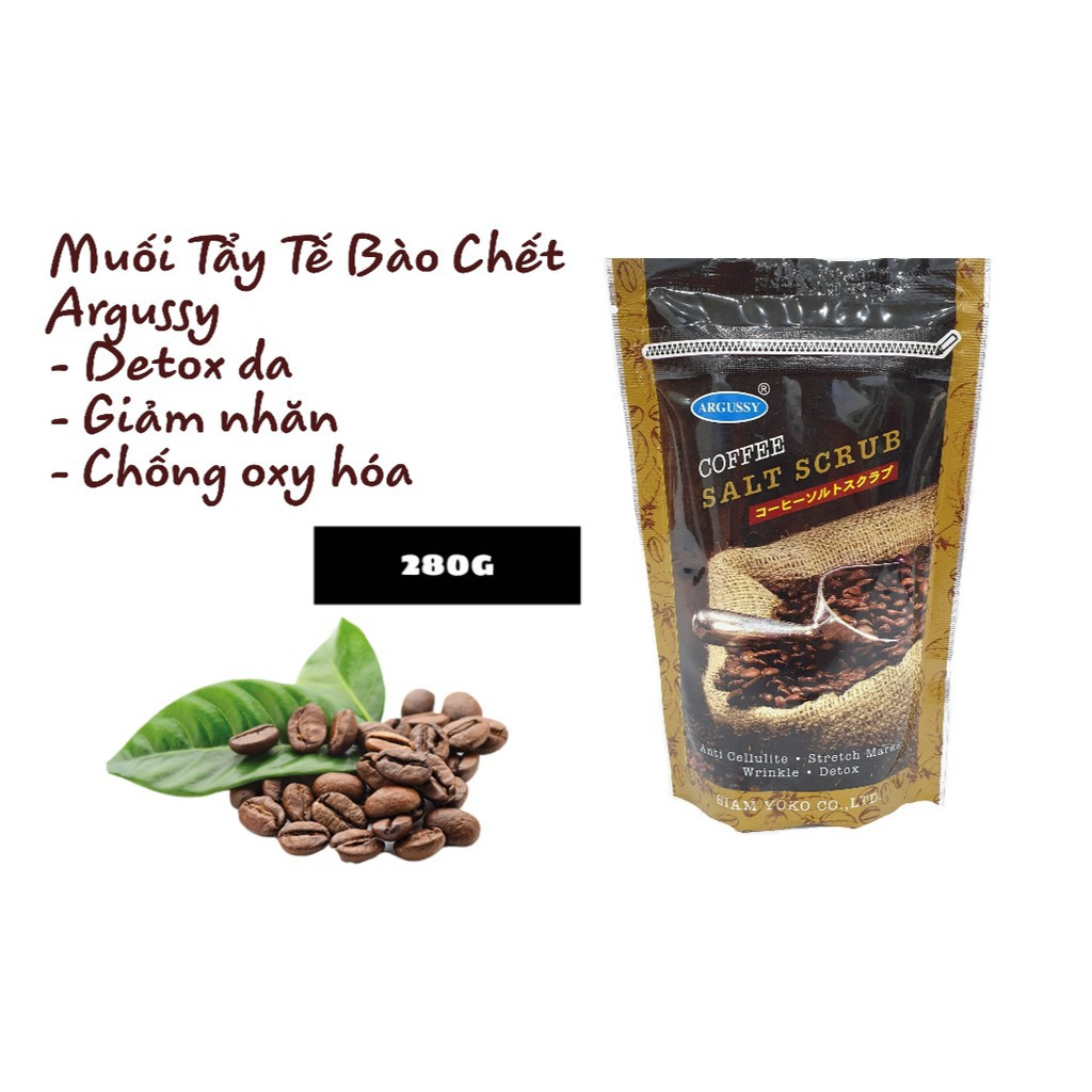 Muối Tắm Argussy Tẩy Tế Bào Chết Hương Cà Phê Coffee Salt Scrub 280g | WebRaoVat - webraovat.net.vn