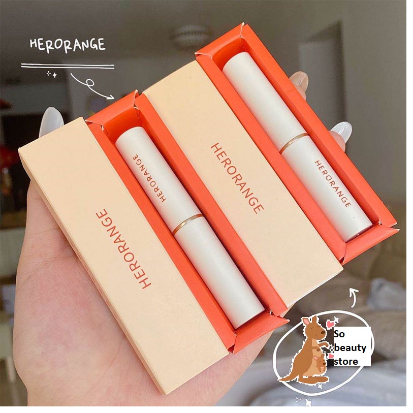 (Sỉ siêu rẻ) Son dưỡng môi có màu Herorange vỏ cam dưỡng ẩm và chăm sóc môi