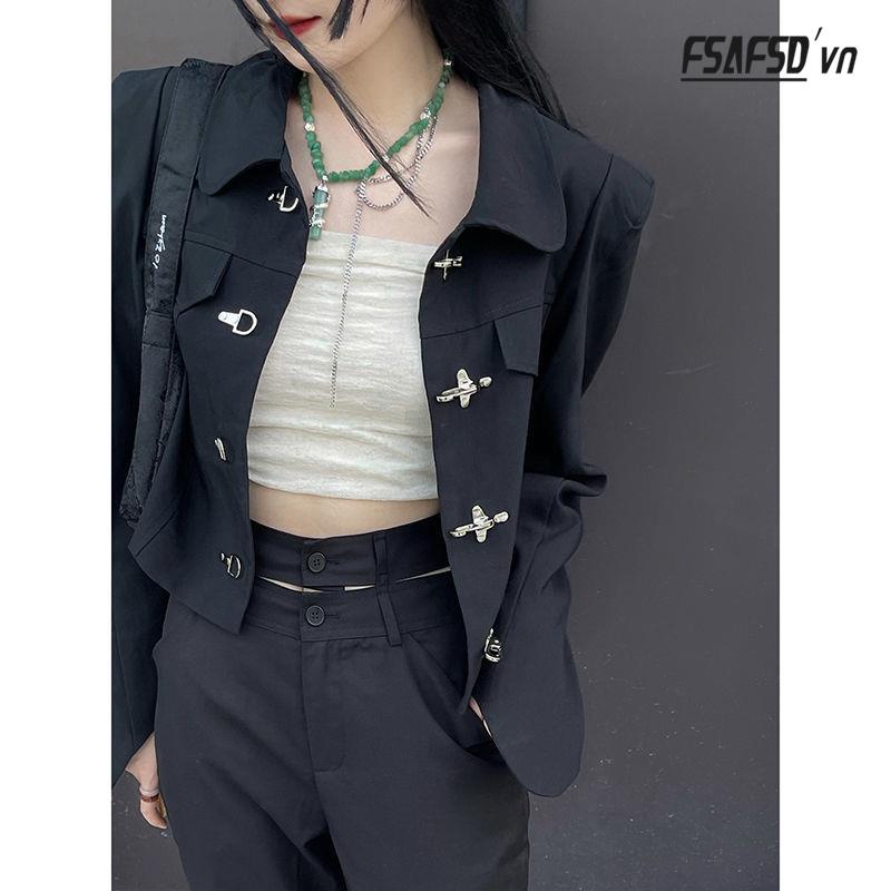 Áo Khoác Ngắn Dáng Rộng Phong Cách Trung Hoa Cổ Điển Dành Cho Nữ