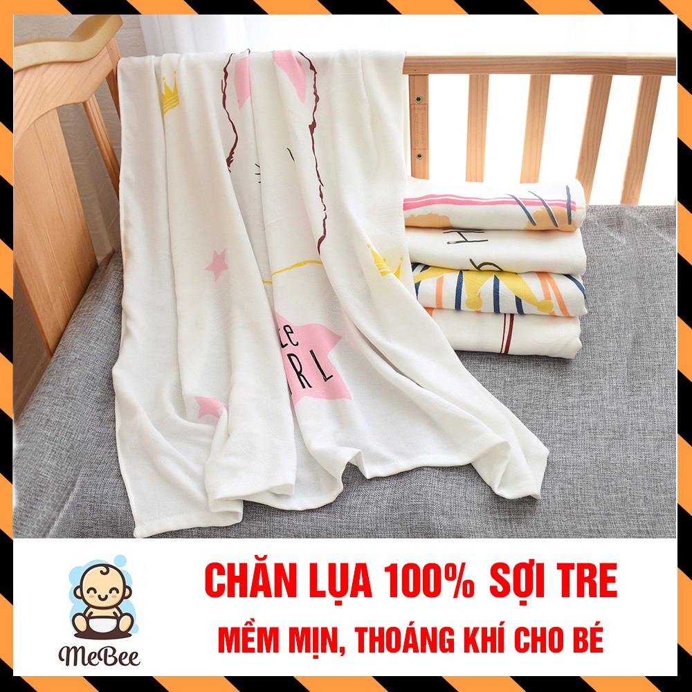 Chăn lụa sợi tre 2 lớp đa năng cho bé sơ sinh (110x110cm)