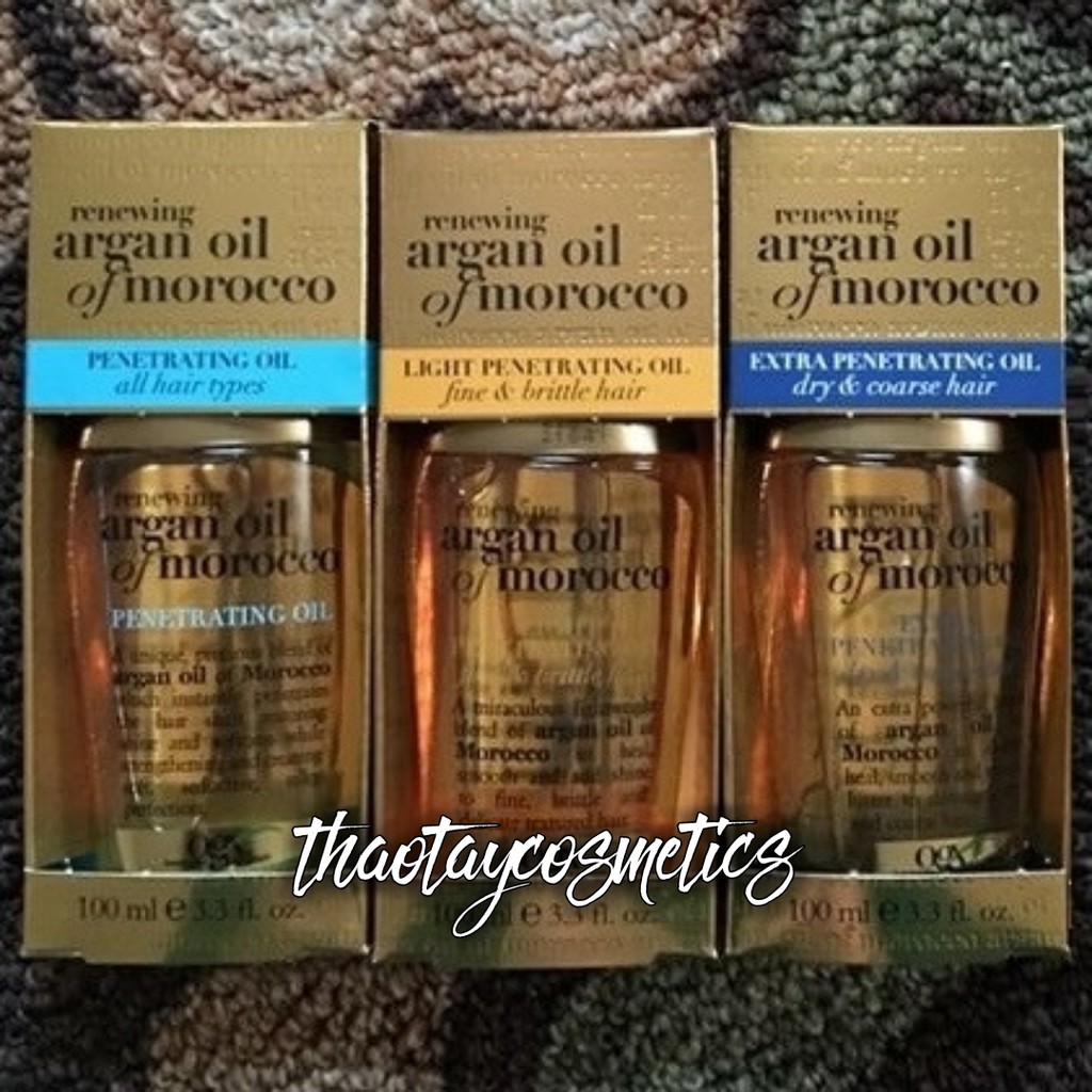 [Hàng Mỹ] Tinh dầu dưỡng tóc OGX Argan Oil of Morocco cho tóc bóng mượt và chắc khỏe