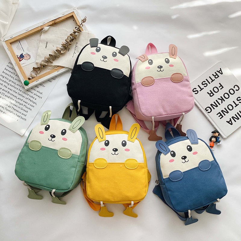 Balo vải đi học cặp trẻ em dễ thương hình chú thỏ dễ thương cho bé dương kids