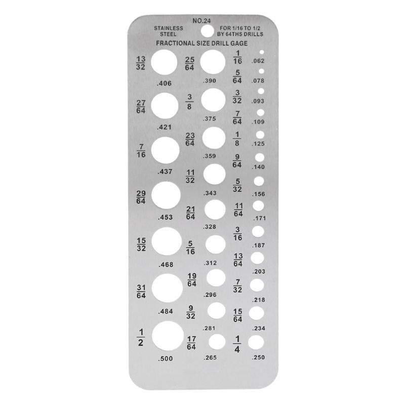 Bộ 29 Mũi Khoan Bằng Thép Không Gỉ Chuyên Dụng Cho 1 / 16 Đến 1 / 2 by 64ths